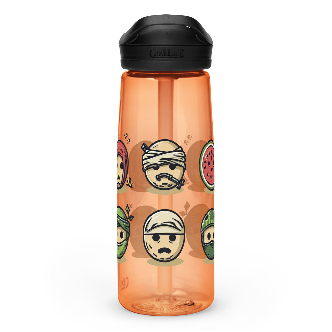 Palestine Emoji - Sports Water Bottle, Desert Sunrise