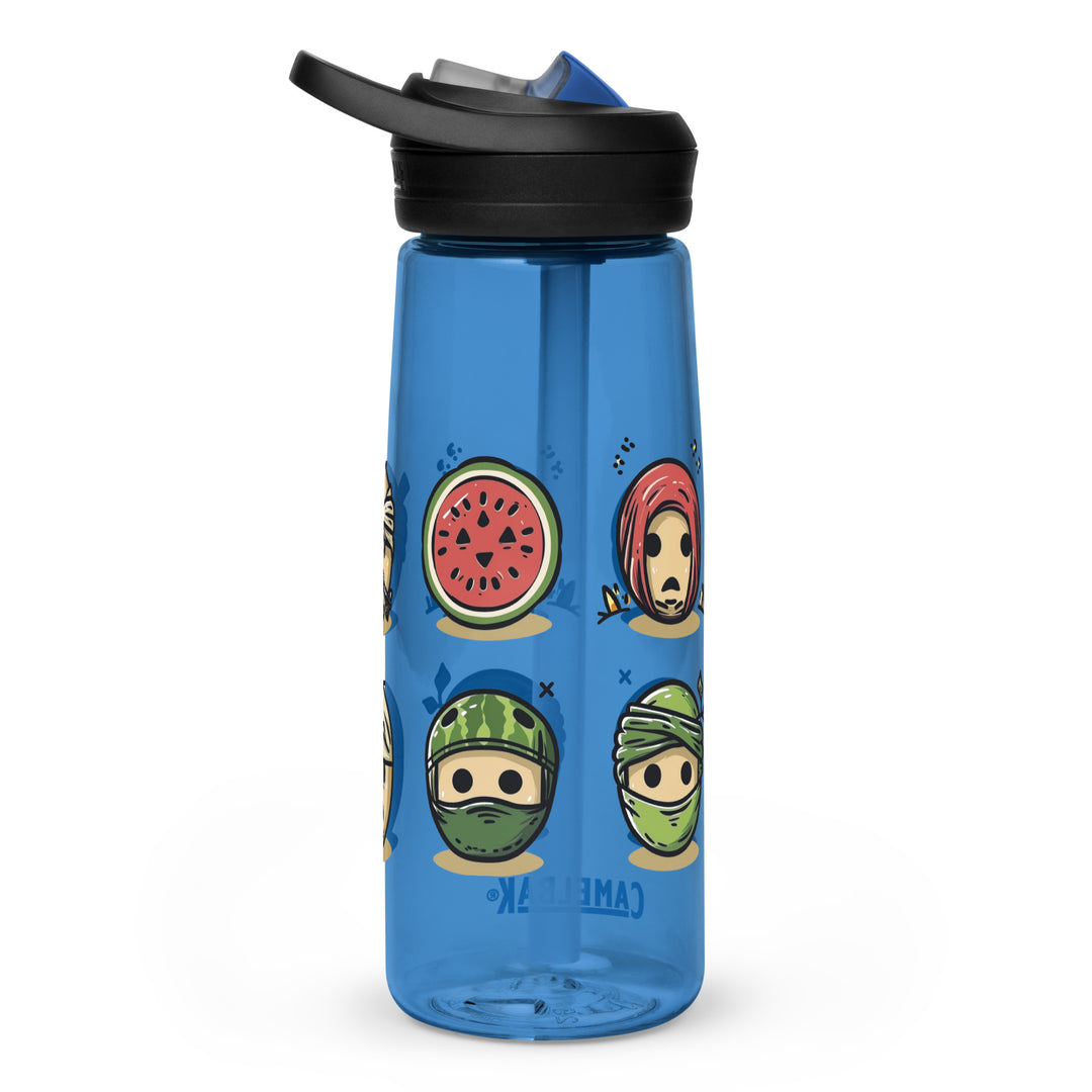 Palestine Emoji - Sports Water Bottle, Oxford Blue