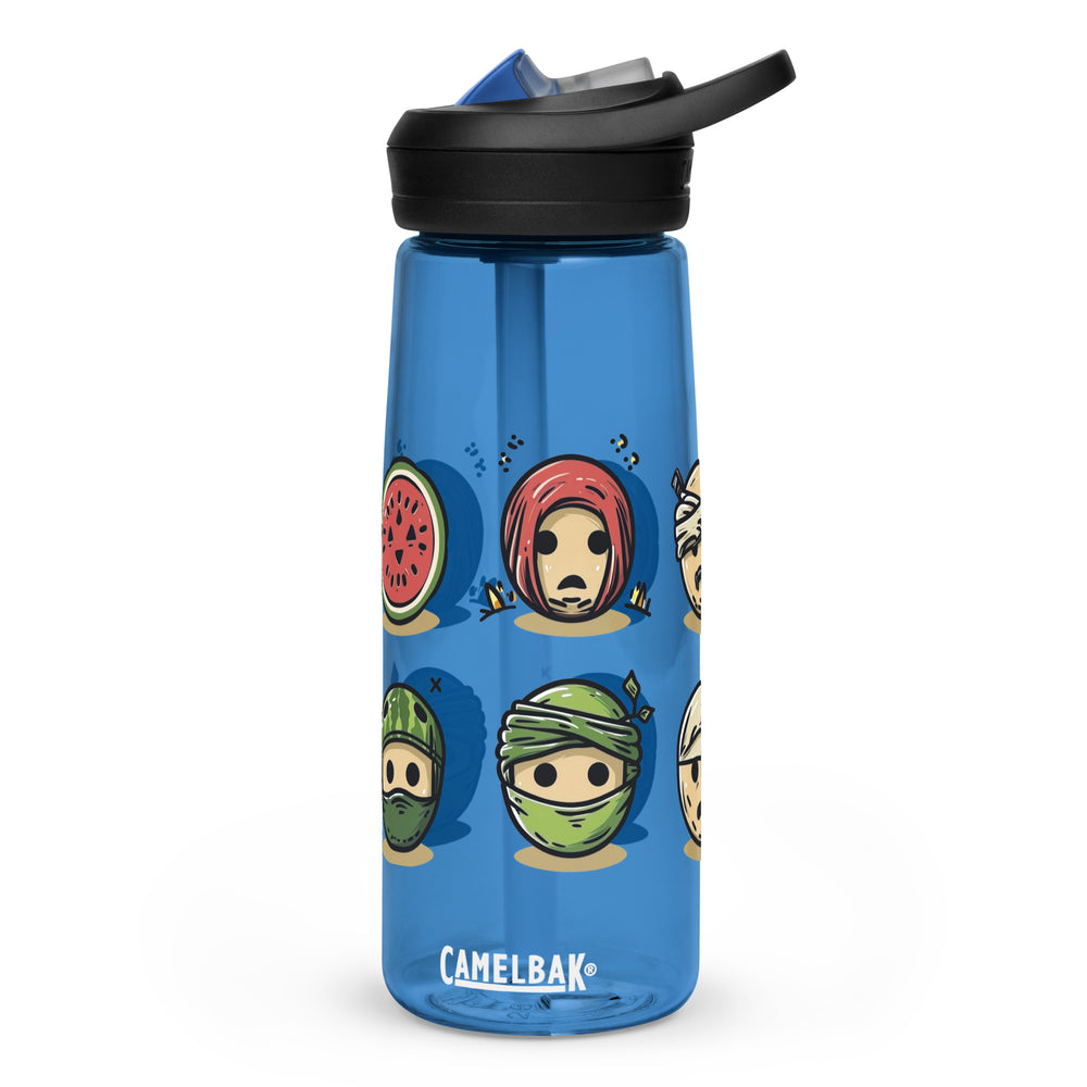 Palestine Emoji - Sports Water Bottle, Oxford Blue