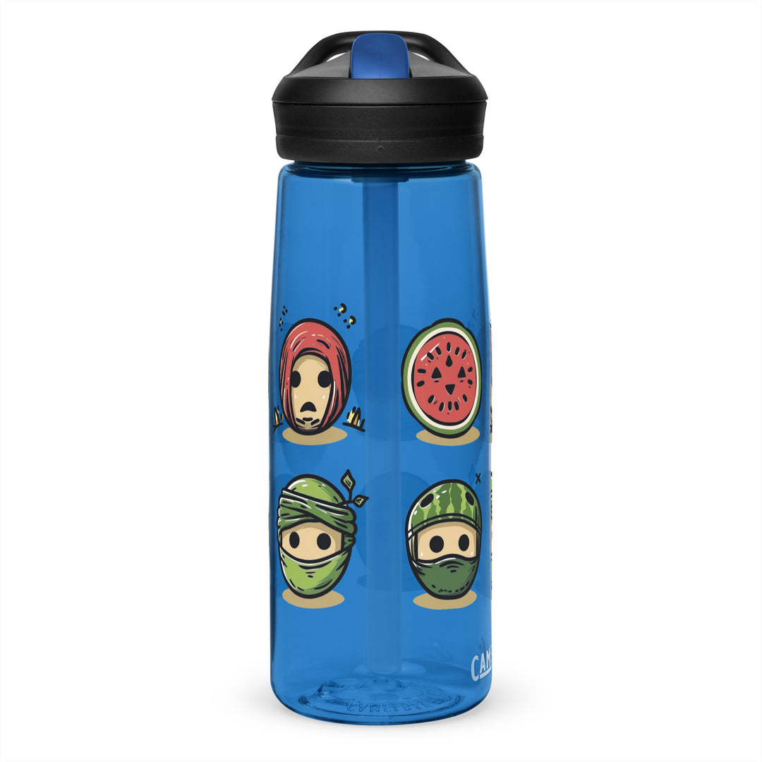 Palestine Emoji - Sports Water Bottle, Oxford Blue