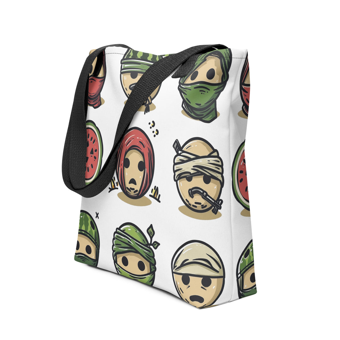 Palestine Emoji - Tote Bag, Black 15x15