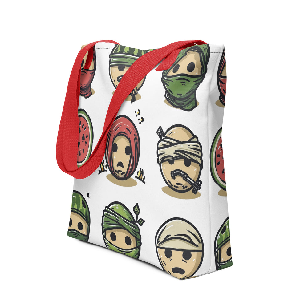 Palestine Emoji - Tote Bag, Red 15x15