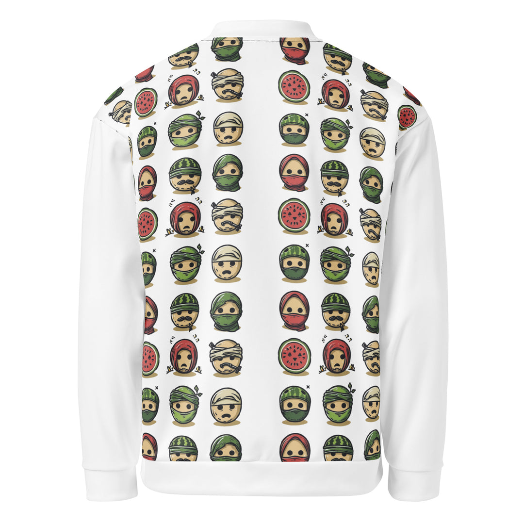 Palestine Emoji - Women’s Bomber Jacket, White