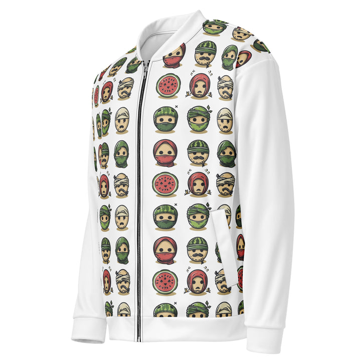 Palestine Emoji - Women’s Bomber Jacket, White