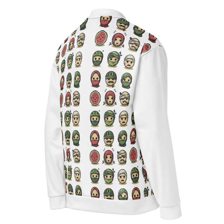Palestine Emoji - Women’s Bomber Jacket, White Right Back 684b18af57dae_0454f89b 4325 4528 96af