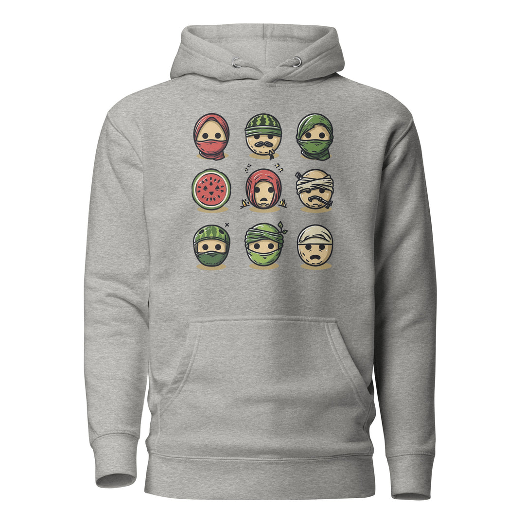 Palestine Emoji - Women’s Hoodie, Carbon Grey