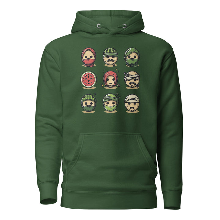 Palestine Emoji - Women’s Hoodie, Forest Green