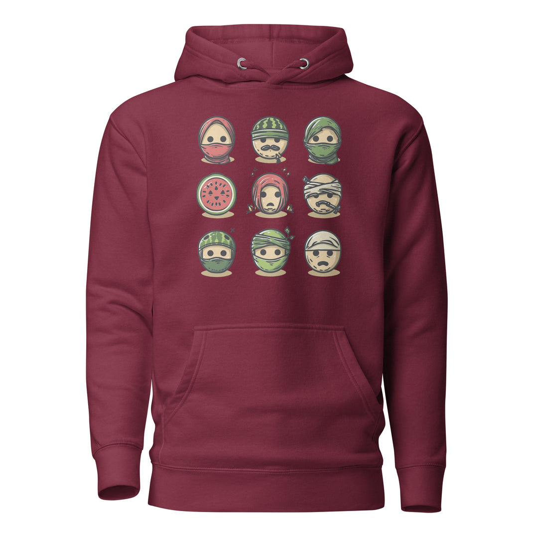 Palestine Emoji - Women’s Hoodie, Maroon
