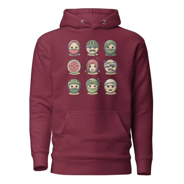Palestine Emoji - Women’s Hoodie, Maroon
