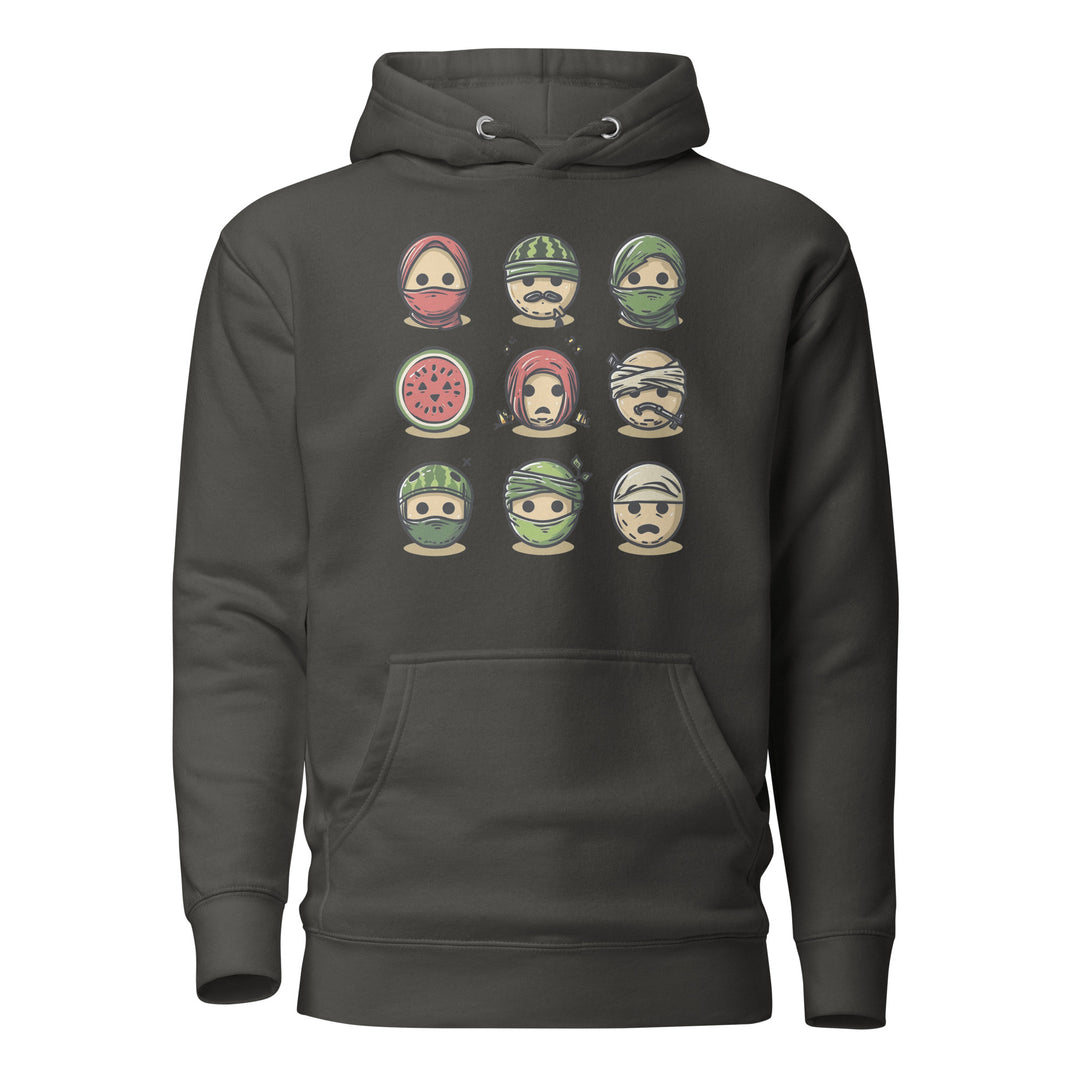 Palestine Emoji - Women’s Hoodie, Vintage Black