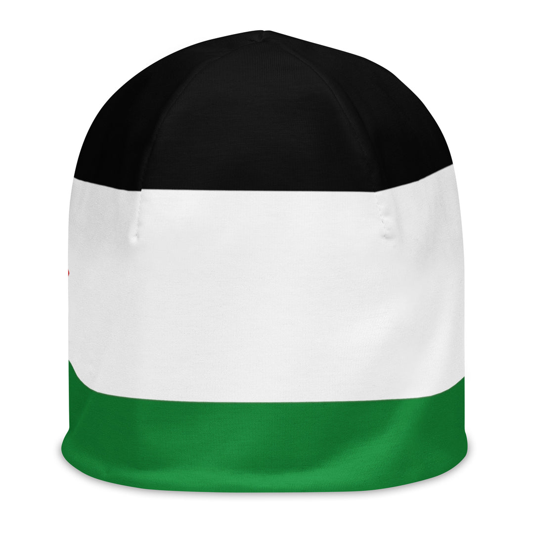 Palestine Flag - All-Over Print Beanie, White