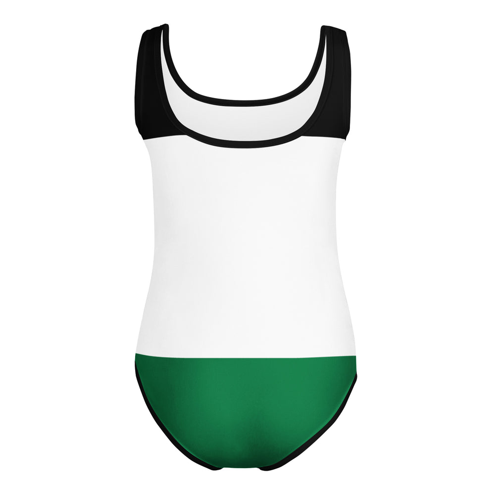 Palestine Flag - All-Over Print Kids Swimsuit, Swimsuit White