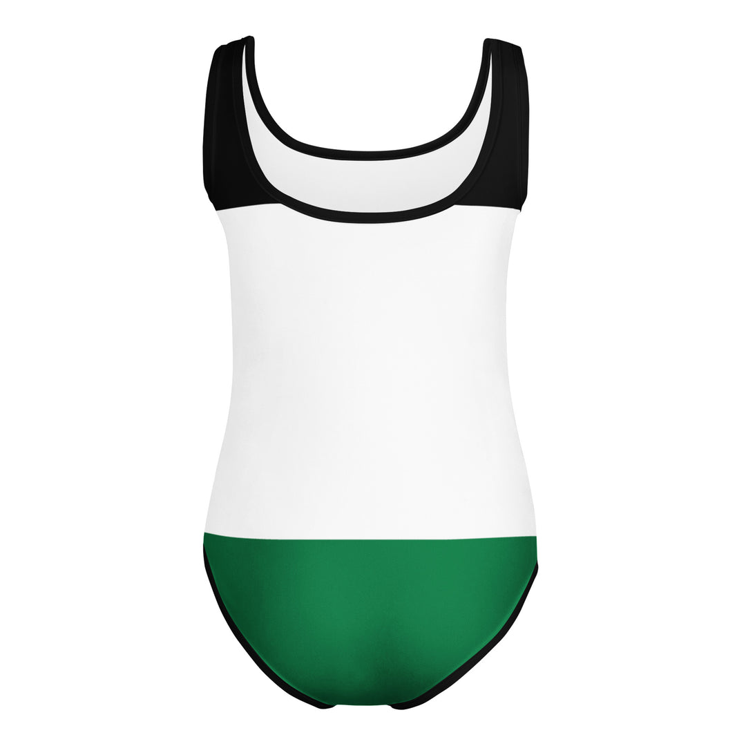 Palestine Flag - All-Over Print Kids Swimsuit, Swimsuit White
