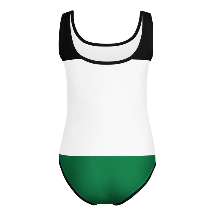 Palestine Flag - All-Over Print Kids Swimsuit, Swimsuit White