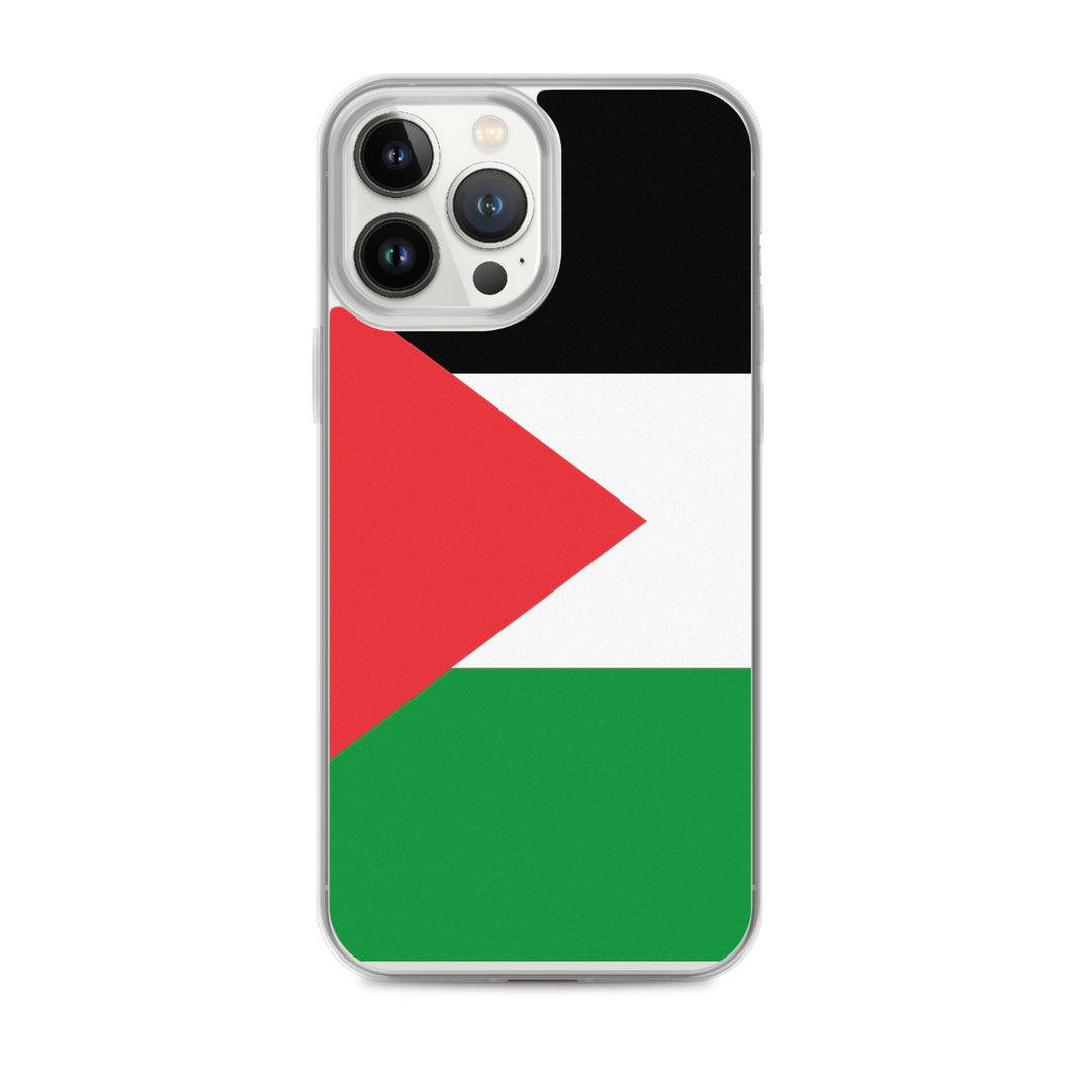 Palestine Flag - Clear Case for iPhone®, iPhone iPhone 13 Pro Max Case On Phone