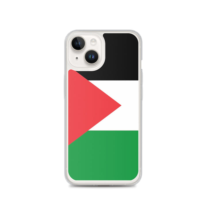 Palestine Flag - Clear Case for iPhone®, iPhone iPhone 14 Case On Phone
