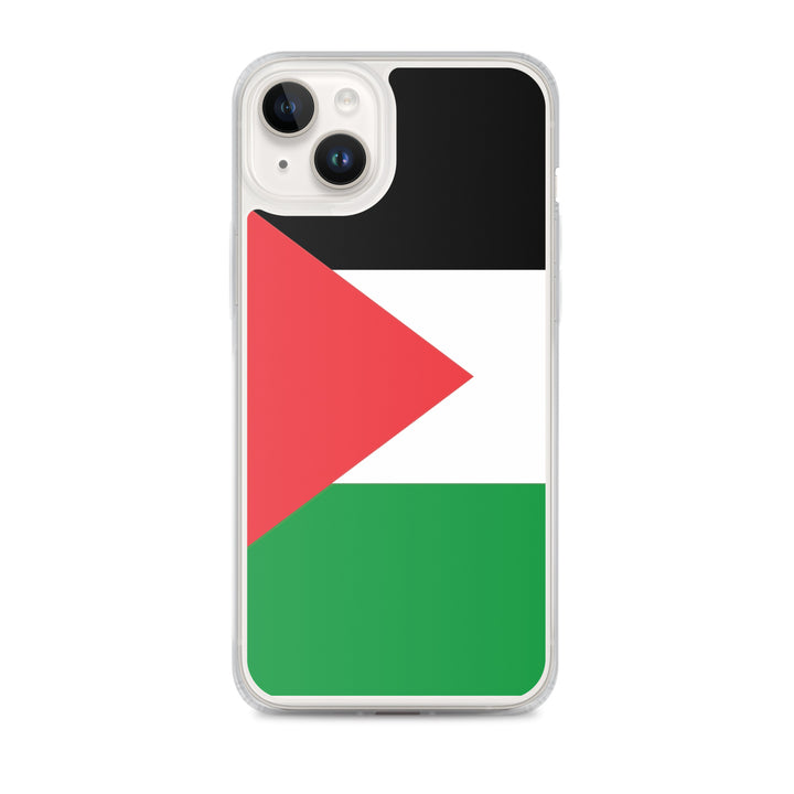 Palestine Flag - Clear Case for iPhone®, iPhone iPhone 14 Plus Case On Phone