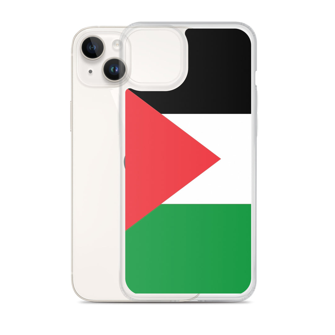 Palestine Flag - Clear Case for iPhone®, iPhone iPhone 14 Plus Case With Phone