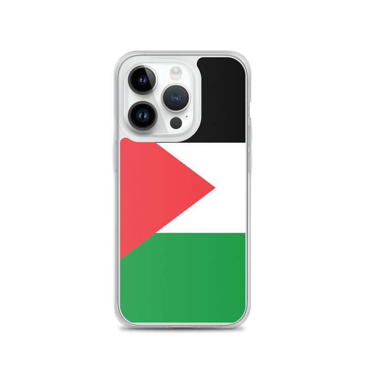 Palestine Flag - Clear Case for iPhone®, iPhone iPhone 14 Pro Case On Phone