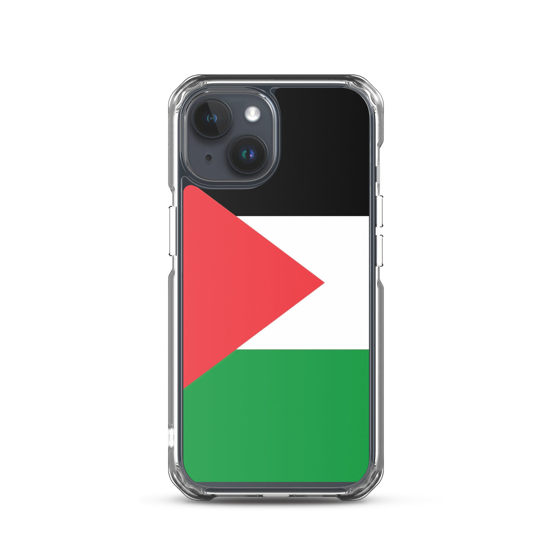 Palestine Flag - Clear Case for iPhone®, iPhone iPhone 15 Case On Phone