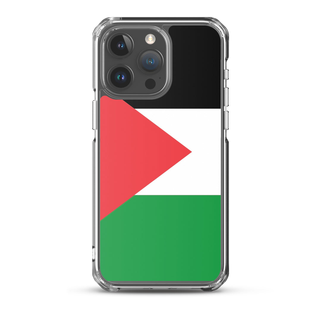 Palestine Flag - Clear Case for iPhone®, iPhone iPhone 15 Pro Max Case On Phone