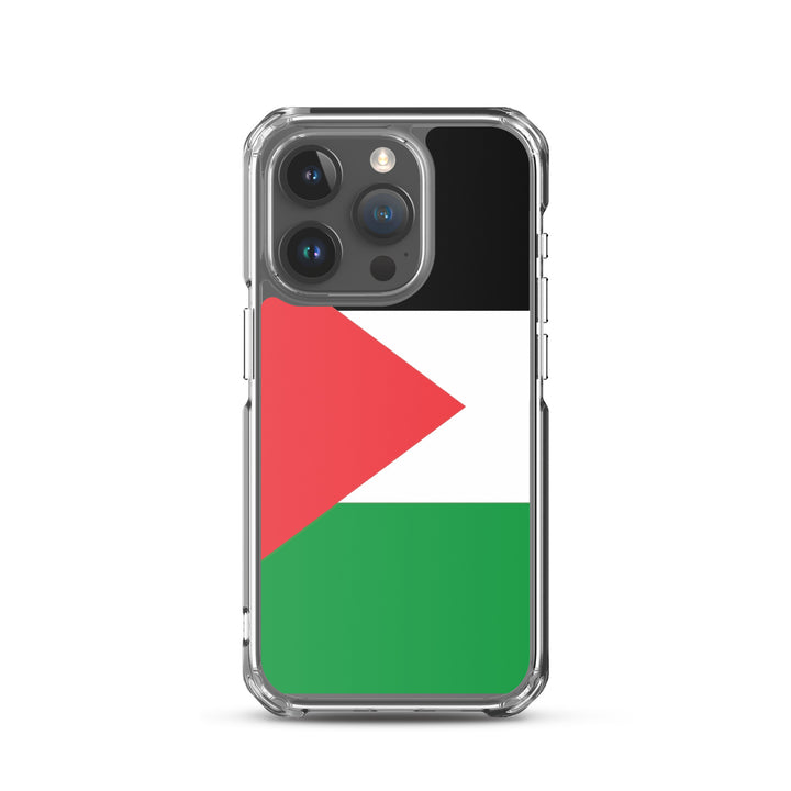 Palestine Flag - Clear Case for iPhone®, iPhone iPhone 15 Pro Case On Phone