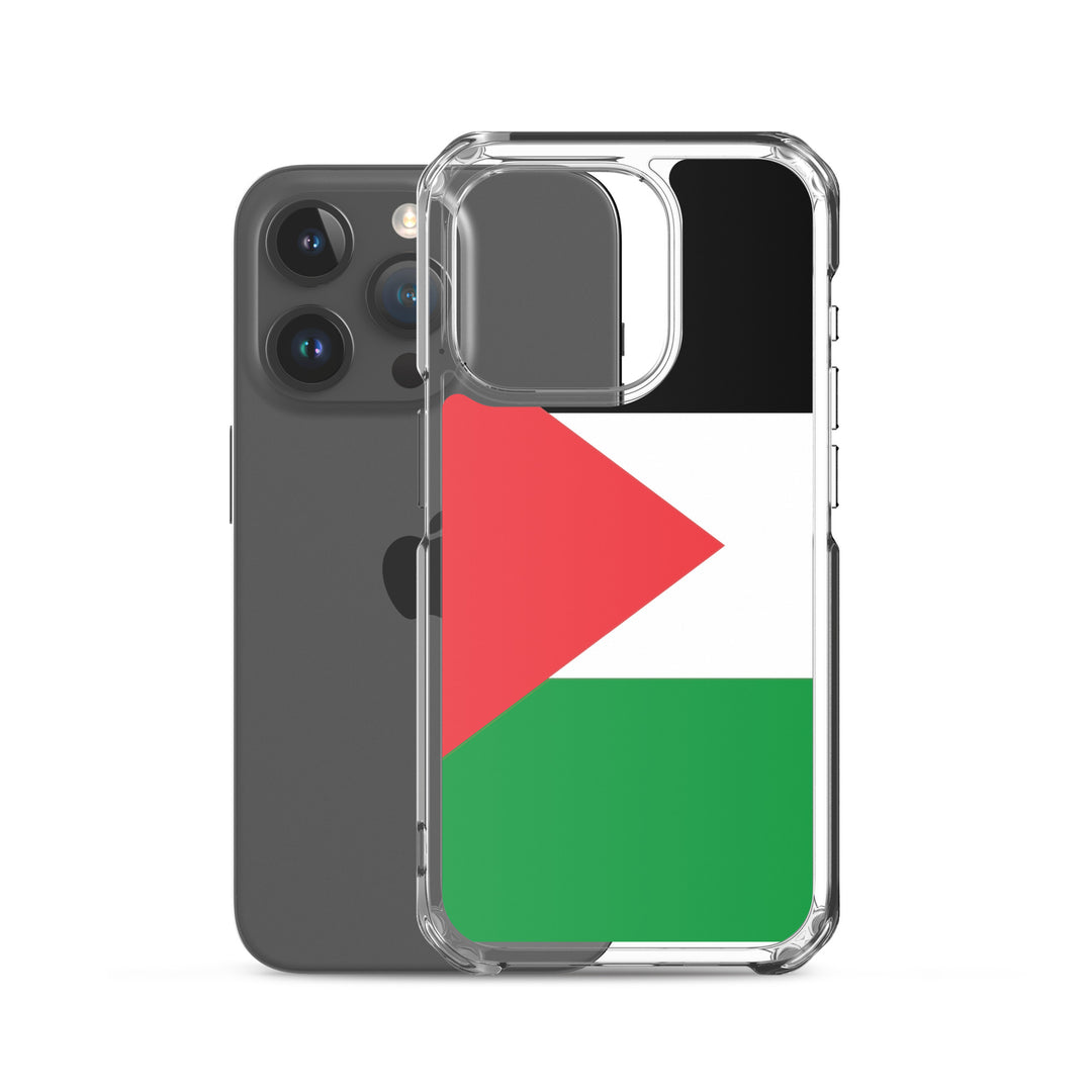 Palestine Flag - Clear Case for iPhone®, iPhone iPhone 15 Pro Case With Phone