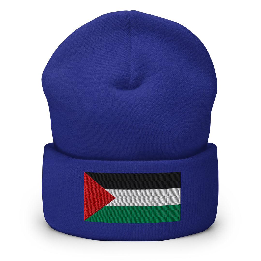 Palestine Flag - Cuffed Beanie, Cuffed Beanie Royal