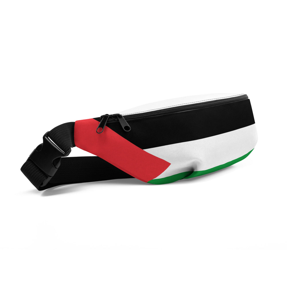 Palestine Flag - Fanny Pack, White Front
