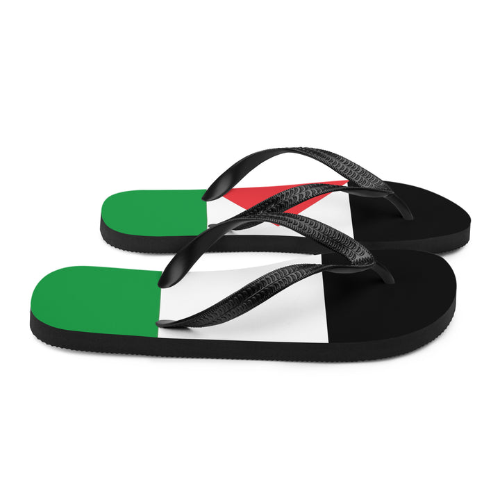 Palestine Flag - Flip-Flops, Sublimation Flip Flops White