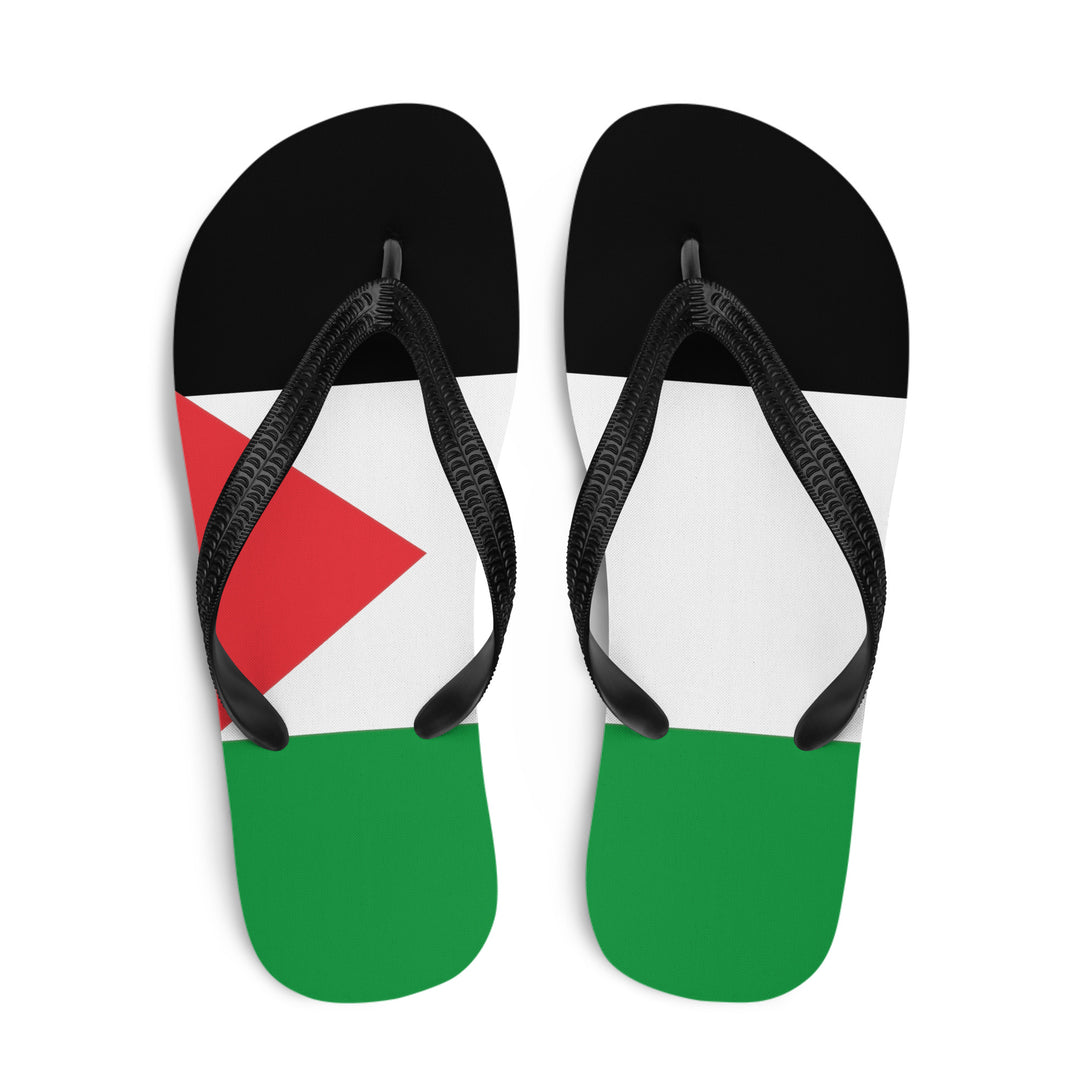 Palestine Flag - Flip-Flops, Sublimation Flip Flops White