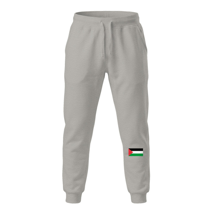 Palestine Flag - Men’s Fleece Sweatpants, Fleece Sweatpants Carbon Grey