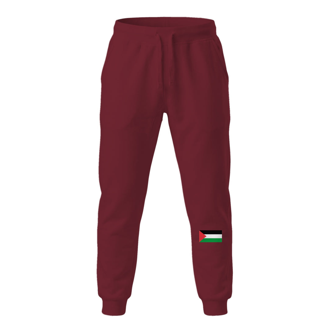 Palestine Flag - Men’s Fleece Sweatpants, Fleece Sweatpants Maroon