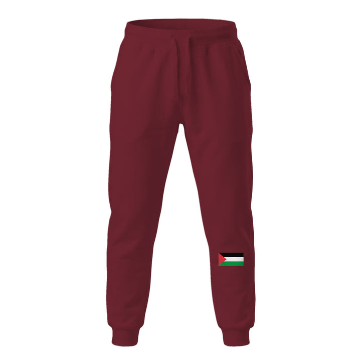 Palestine Flag - Men’s Fleece Sweatpants, Fleece Sweatpants Maroon