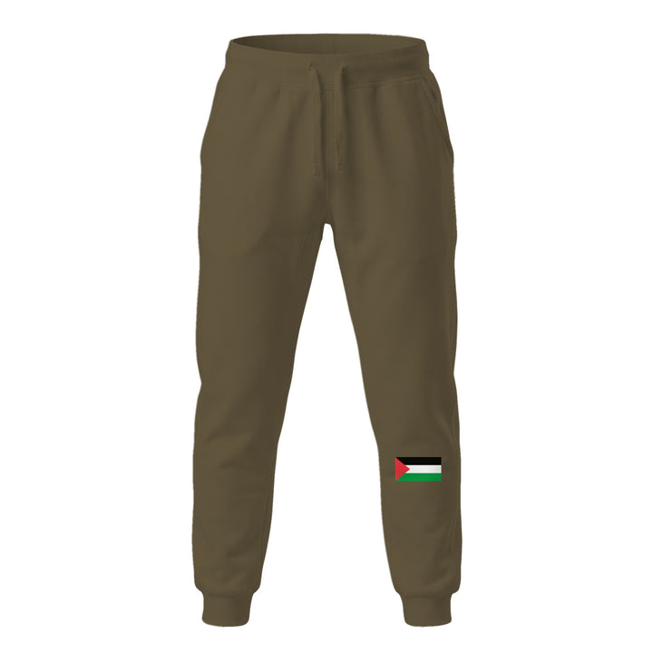 Palestine Flag - Men’s Fleece Sweatpants, Fleece Sweatpants Military Green