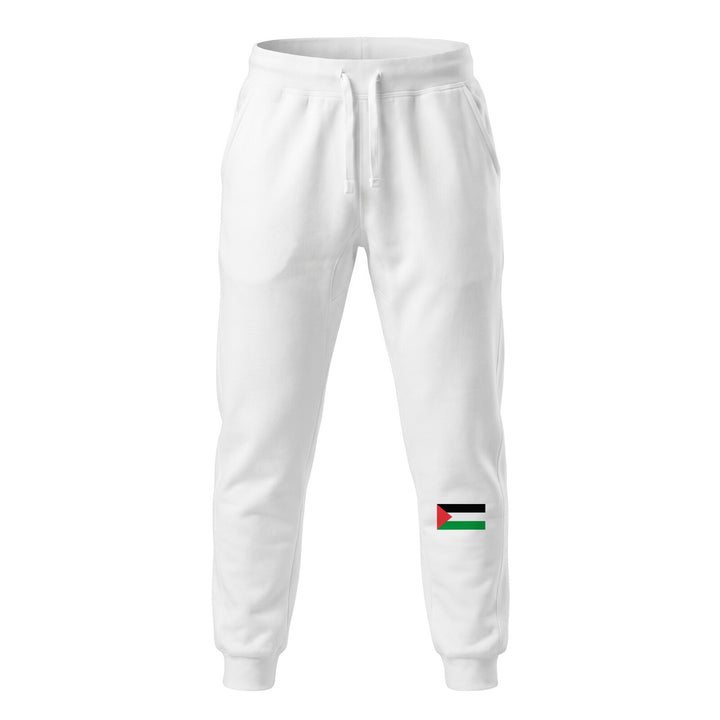 Palestine Flag - Men’s Fleece Sweatpants, Fleece Sweatpants White