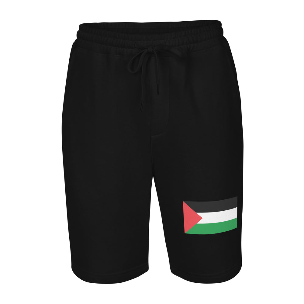 Palestine Flag - Men’s Fleece Shorts, Mens Fleece Shorts Black