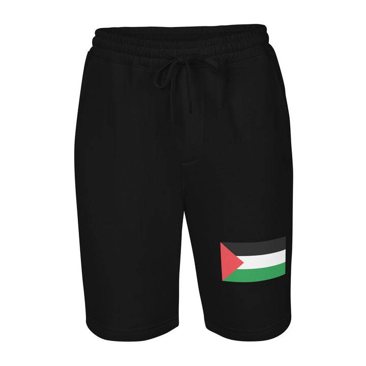 Palestine Flag - Men’s Fleece Shorts, Mens Fleece Shorts Black