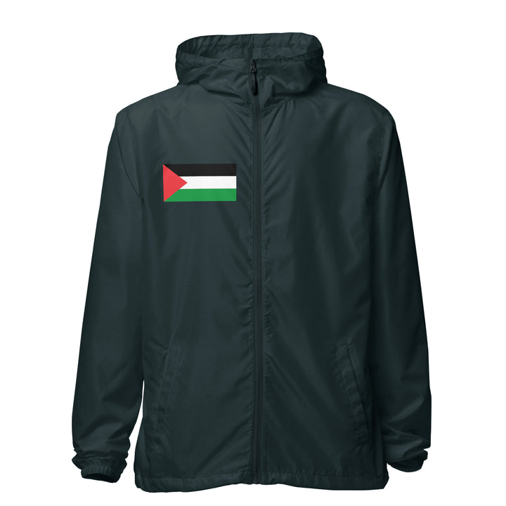 Palestine Flag - Men’s Lightweight Zip-Up Windbreaker, Lightweight Zip Up Windbreaker Classic Navy