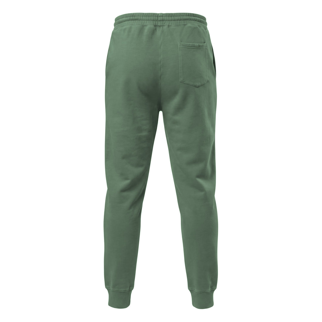 Palestine Flag - Men’s Pigment-Dyed Sweatpants, Pigment Dyed Sweatpants Pigment Alpine Green