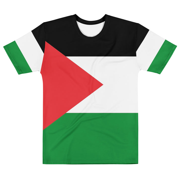 Palestine Flag - Men’s T-Shirt, Mens Crew Neck T Shirt White