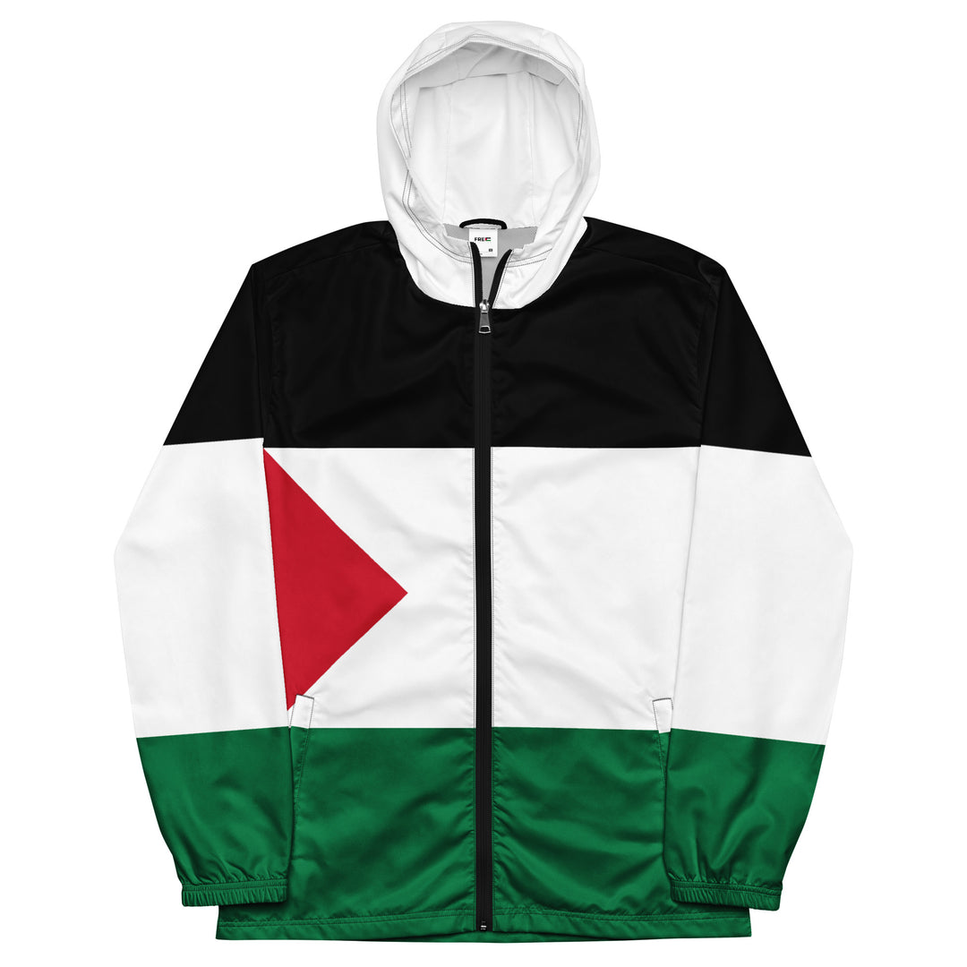 Palestine Flag - Men’s Windbreaker, Mens Windbreaker Black