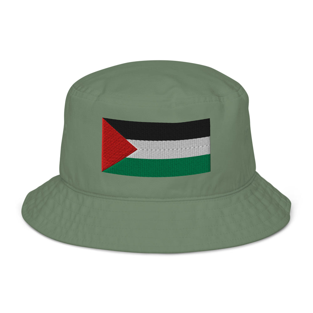 Palestine Flag - Organic Bucket Hat, Dill