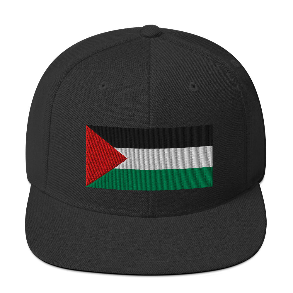 Palestine Flag - Snapback Hat, Snapback Black