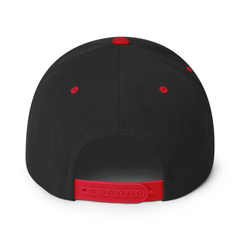 Palestine Flag - Snapback Hat, Snapback Black Red