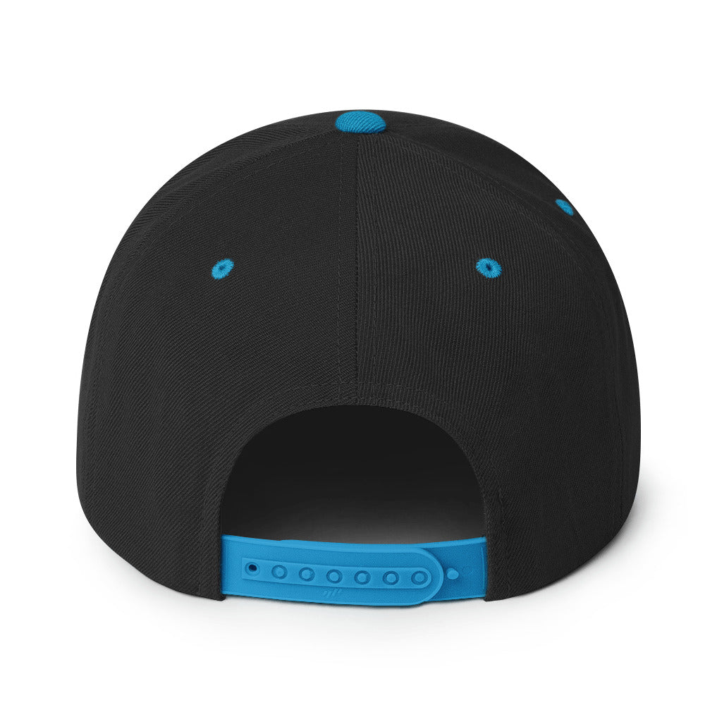 Palestine Flag - Snapback Hat, Snapback Black Teal