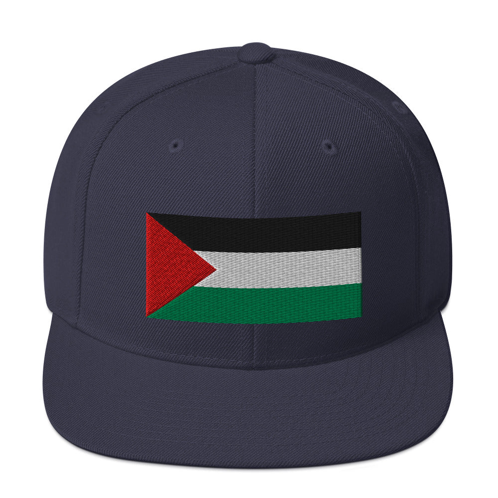 Palestine Flag - Snapback Hat, Snapback Navy