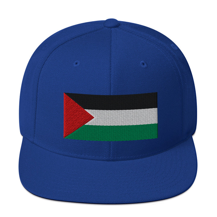 Palestine Flag - Snapback Hat, Snapback Royal Blue