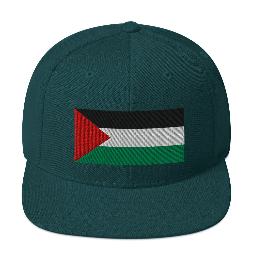 Palestine Flag - Snapback Hat, Snapback Spruce