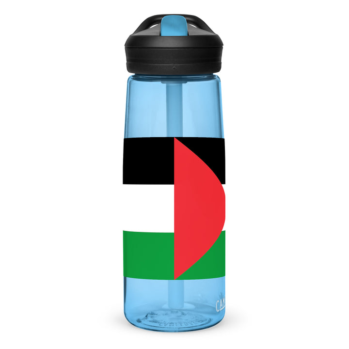 Palestine Flag - Sports Water Bottle, Blue